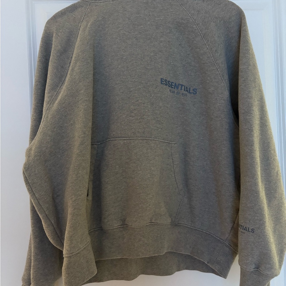 Essentials Heather Gray Crewneck Sweater